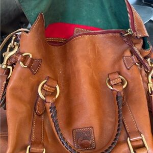 Dooney & Bourke Tan Leather Shoulder Bag